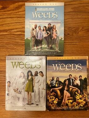 Weeds DVD Box Set Seasons One & Two - Blue, Green, Gold Covers